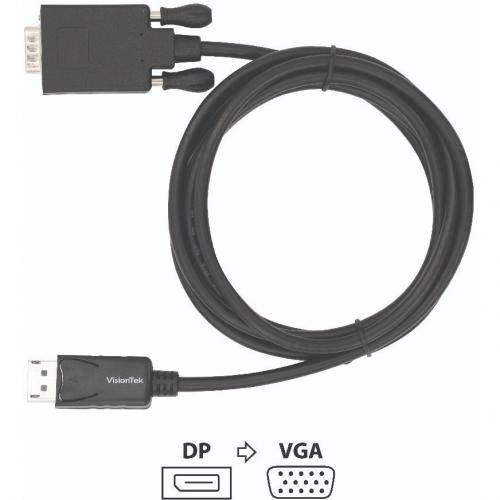 VisionTek DisplayPort To VGA 2 Meter Cable (M/M) Alternate-Image2/500