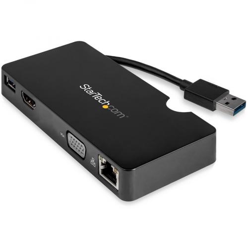 StarTech.com USB 3.0 Multiport Adapter + USB C To USB A Cable   Mac & Windows   For USB A Or USB C Laptops   HDMI & VGA   1x USB A Port   GbE Alternate-Image2/500