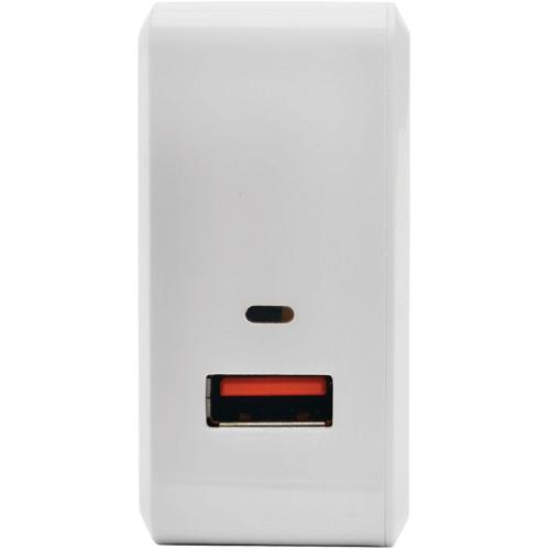 Tripp Lite By Eaton 1 Port USB Wall/Travel Charger With Quick Charge 3.0   Class A 5/9/12V DC Out, 18W Alternate-Image2/500