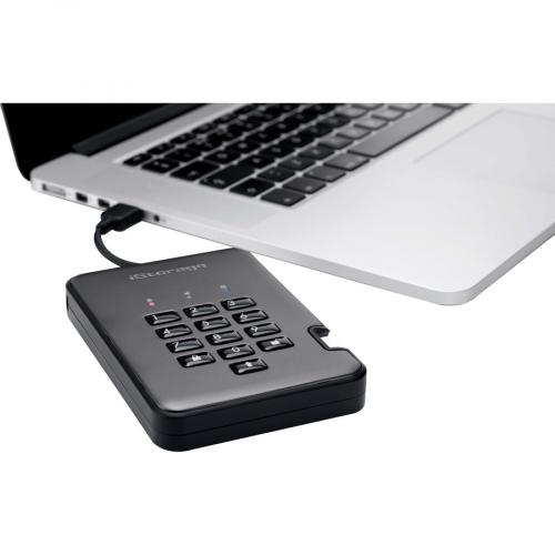 IStorage DiskAshur PRO2 HDD 4 TB | Secure Hard Drive | FIPS Level 3 Certified | Password Protected | Dust/Water Resistant. IS DAP2 256 4000 C X Alternate Image2/500