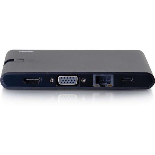 C2G USB C Dock With HDMI, VGA, Ethernet, USB, SD & Power Delivery Up To 100W Alternate-Image2/500