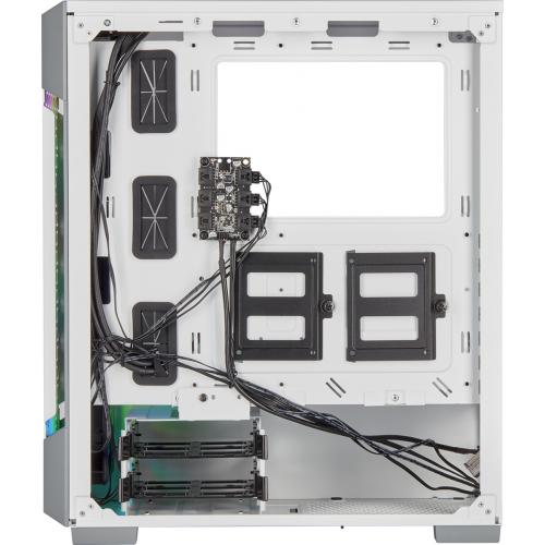 Corsair ICUE 220T RGB Airflow Tempered Glass Mid Tower Smart Case   White Alternate-Image2/500
