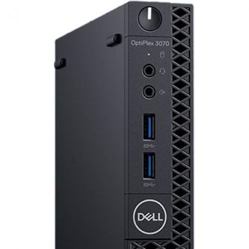 Dell OptiPlex 3000 3070 Desktop Computer   Intel Core I3 9th Gen I3 9100T 3.10 GHz   4 GB RAM DDR4 SDRAM   128 GB SSD   Micro PC Alternate-Image2/500