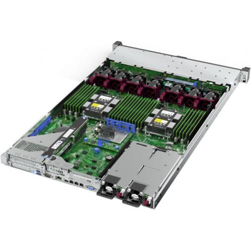 HPE ProLiant DL360 G10 1U Rack Server   1 X Intel Xeon Silver 4210 2.20 GHz   16 GB RAM   Serial ATA/600, 12Gb/s SAS Controller Alternate-Image2/500