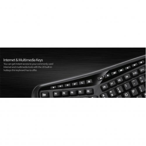 Adesso Desktop Ergonomic Keyboard (TAA Compliant) Alternate-Image2/500