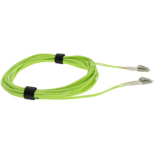 AddOn 10m LC (Male) To LC (Male) Lime Green OM5 Duplex Fiber OFNR (Riser Rated) Patch Cable Alternate-Image2/500