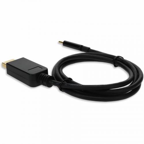 AddOn 3ft USB 3.1 (C) Male To DisplayPort Male Black Cable Alternate-Image2/500