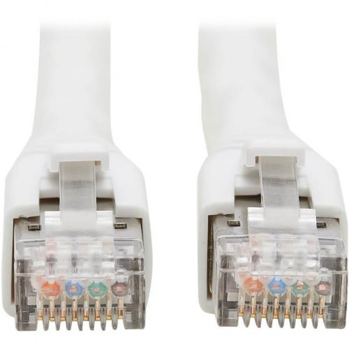 Tripp Lite Cat8 Patch Cable 25G/40G Certified Snagless M/M PoE White 6ft Alternate-Image2/500