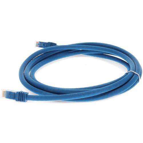 AddOn 10ft RJ 45 (Male) To RJ 45 (Male) Straight Blue Cat6A UTP PVC Copper Patch Cable Alternate-Image2/500