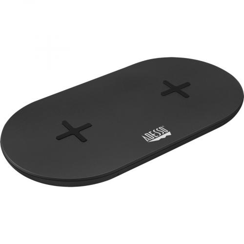 Adesso 15W Max Qi Certified Dual 2 Coil Wireless Fast Charging Pad Alternate-Image2/500