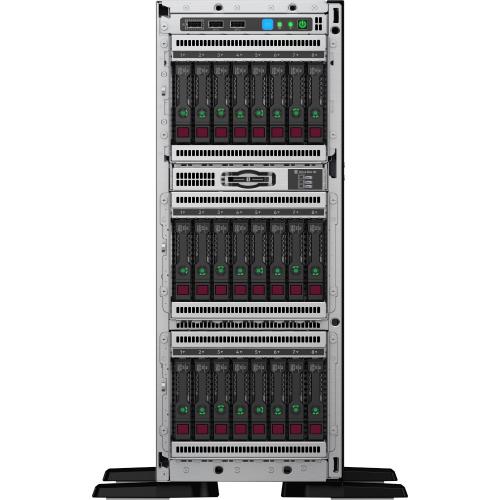HPE ProLiant ML350 G10 4U Tower Server   1 X Intel Xeon Gold 5218R 2.10 GHz   32 GB RAM   Serial ATA/600, 12Gb/s SAS Controller Alternate-Image2/500