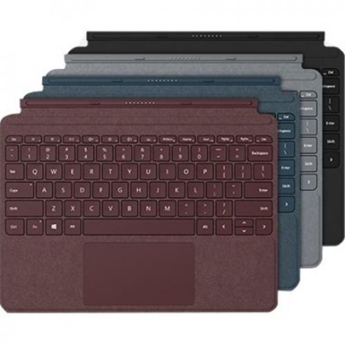 Microsoft Surface Go Type Cover Black   Compatible With Select Surface Gos   Large Glass Trackpad   Backlit Keyboard   Constructed With Alcantara Material   Designed To Adjust To Any Angle Alternate-Image2/500