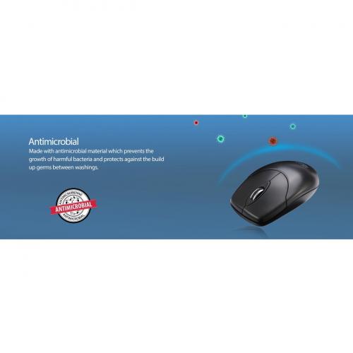Adesso Antimicrobial Wireless Desktop Mouse Alternate-Image2/500