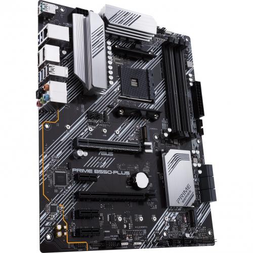 Asus Prime B550 PLUS Desktop Motherboard   AMD B550 Chipset   Socket AM4   ATX Alternate-Image2/500