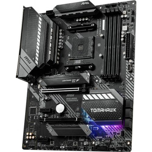 MSI MAG B550 TOMAHAWK Desktop Motherboard   AMD B550 Chipset   Socket AM4   ATX Alternate-Image2/500