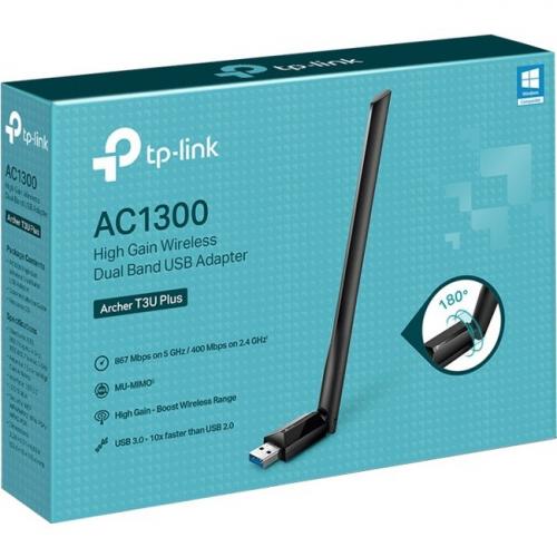 TP Link Archer T3U Plus   IEEE 802.11ac Dual Band Wi Fi Adapter For Desktop Computer/Notebook Alternate-Image2/500