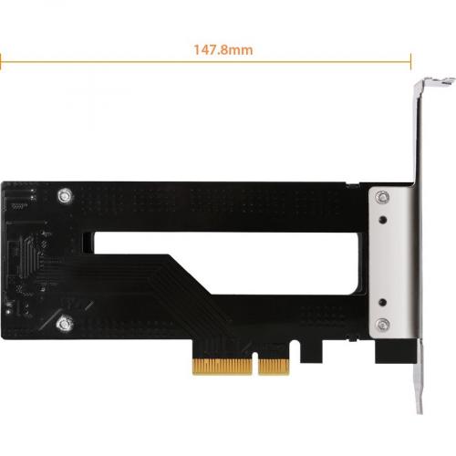 Icy Dock ToughArmor MB840M2P B Drive Bay Adapter M.2, PCI Express NVMe   PCI Express 3.0 X4 Host Interface   Black, Silver Alternate-Image2/500