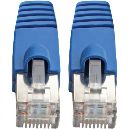 Eaton Tripp Lite Series Cat6a 10G Snagless Shielded STP Ethernet Cable (RJ45 M/M), PoE, Blue, 8 Ft. (2.43 M) Alternate-Image2/500
