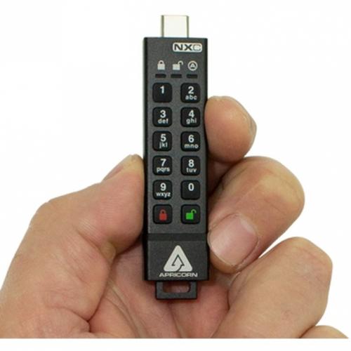 Apricorn Aegis Secure Key 3NXC 4GB USB 3.2 (Gen 1) Type C Flash Drive Alternate-Image2/500
