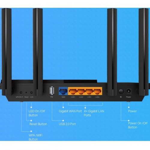 TP Link Archer AX21   Wi Fi 6 IEEE 802.11ax Ethernet Wireless Router Alternate-Image2/500