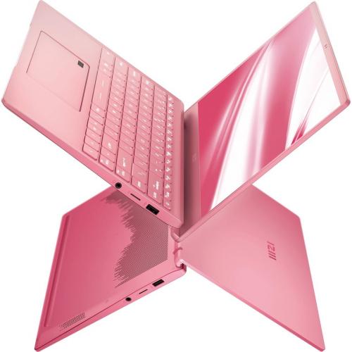 MSI Prestige 14 14" Rugged Ultrabook   Full HD   1920 X 1080   Intel Core I7 11th Gen I7 1185G7 1.20 GHz   16 GB Total RAM   1 TB SSD   Rose Pink Alternate-Image2/500