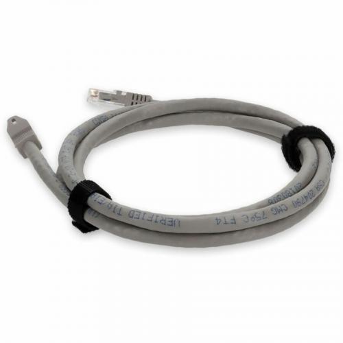 AddOn 10ft RJ 45 (Male) To RJ 45 (Male) Gray Cat6A UTP PVC Copper Patch Cable Alternate-Image2/500