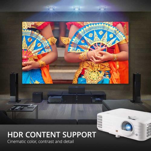 ViewSonic PX701 4K 4K UHD 3200 Lumens 240Hz 4.2ms Home Theater Projector With HDR, Auto Keystone, Dual HDMI, Sports And Netflix Streaming With Dongle On Up To 300" Screen Alternate-Image2/500