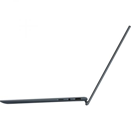 Asus ZenBook 14 UX435 UX435EG XH74 14" Rugged Notebook   Full HD   1920 X 1080   Intel Core I7 11th Gen I7 1165G7 Quad Core (4 Core) 2.80 GHz   16 GB Total RAM   512 GB SSD   Pine Gray Alternate-Image2/500