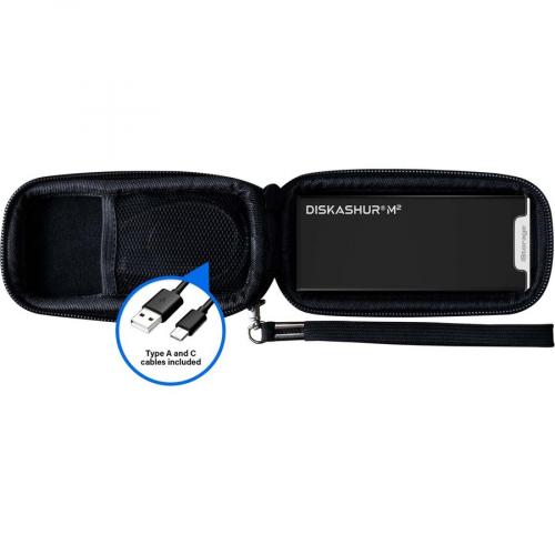 IStorage DiskAshur M2 SSD 2 TB | PIN Authenticated | Hardware Encrypted | USB 3.2 | Ultra Fast | FIPS Compliant | Rugged & Portable. IS DAM2 256 2000 Alternate-Image2/500