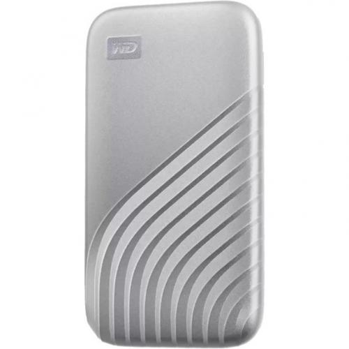 WD My Passport WDBAGF0010BSL WESN 1 TB Portable Solid State Drive   External   Silver Alternate-Image2/500
