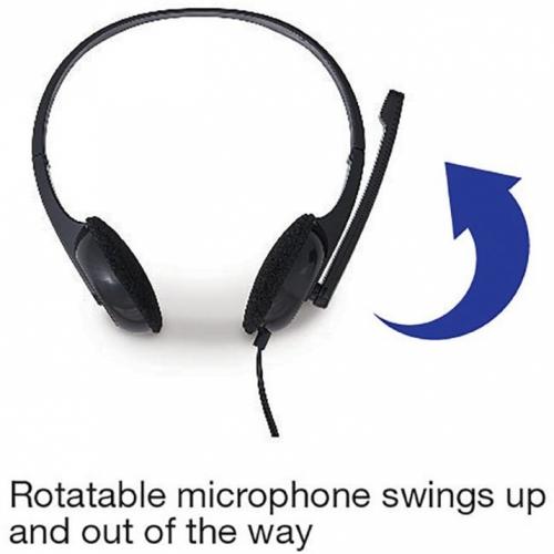 Verbatim Stereo Headset With Microphone Alternate-Image2/500