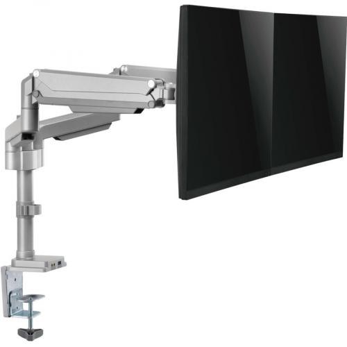 Tripp Lite Dual Display Flex Arm Mount For 13" To 34" Monitors   Clamp Or Grommet, USB, Audio Ports Alternate-Image2/500