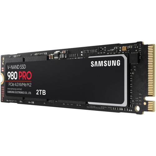 Samsung 980 PRO MZ V8P2T0 2 TB Solid State Drive   M.2 2280 Internal   PCI Express NVMe (PCI Express NVMe 4.0 X4) Alternate-Image2/500