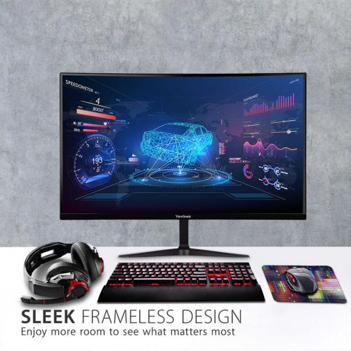 ViewSonic OMNI VX2718 2KPC MHD 27 Inch Curved 1440p 1ms 165Hz Gaming Monitor With FreeSync Premium, Eye Care, HDMI And Display Port Alternate-Image2/500
