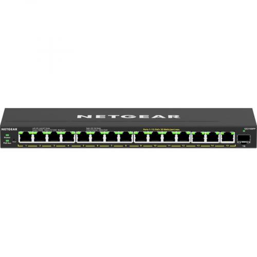 Netgear 16 Port High Power PoE+ Gigabit Ethernet Plus Switch (231W) With 1 SFP Port Alternate-Image2/500