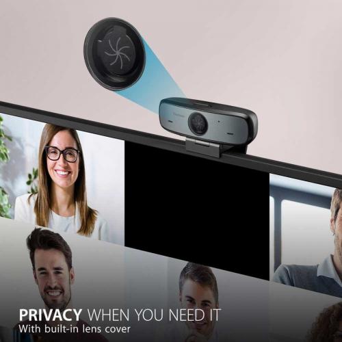 Viewsonic USB Video Conferencing Camera   30 Fps   Black, Silver   Micro USB   1920 X 1080 Video   Microphone Alternate-Image2/500
