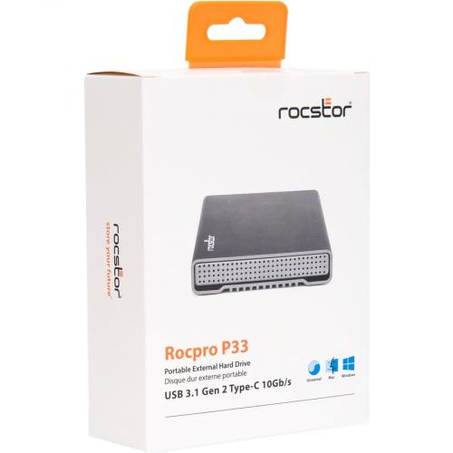 Rocstor 2TB ROCPRO P33 5.4K RPM USB 3.0/3.1 PORTABLE DRIVE Alternate-Image2/500