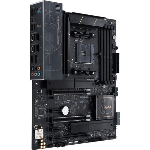 Asus ProArt B550 CREATOR Desktop Motherboard   AMD B550 Chipset   Socket AM4   ATX Alternate-Image2/500
