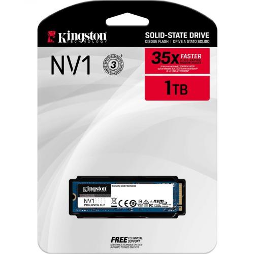 Kingston NV1 1000 GB Solid State Drive   M.2 2280 Internal   PCI Express NVMe (PCI Express NVMe 3.0 X4) Alternate-Image2/500