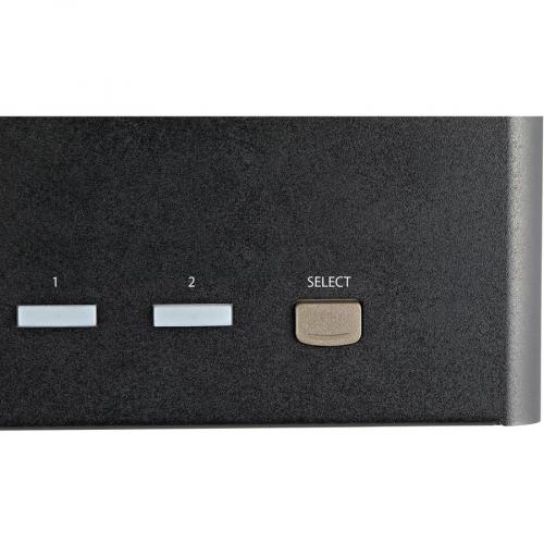 StarTech.com 2 Port Quad Monitor DisplayPort KVM Switch 4K 60Hz UHD HDR, DP 1.2 KVM Switch, 2 Port USB 3.0 Hub, 4x USB HID, Audio, Hotkey Alternate-Image2/500