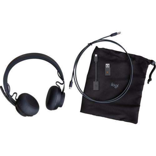 Logitech Zone 900 On Ear Wireless Bluetooth Headset With Advanced Noise Canceling Microphone, Connect Up To 6 Wireless Devices With One Receiver, Quick Access To ANC And Bluetooth Alternate-Image2/500
