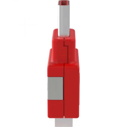 Panduit Smartkeeper USB Type C Blockout Device, Red Alternate-Image2/500