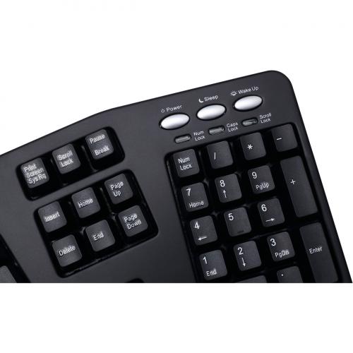 Adesso PCK 208B Tru Form Media Contoured Ergonomic Keyboard Alternate-Image2/500