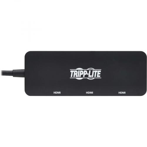 Tripp Lite By Eaton USB C Adapter, Triple Display   4K 60 Hz HDMI, HDR, 4:4:4, HDCP 2.2, DP 1.4 Alt Mode, Black Alternate-Image2/500