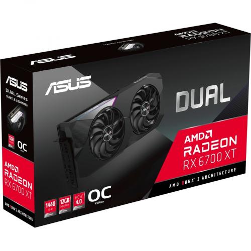 Asus AMD Radeon RX 6700 XT Graphic Card   12 GB GDDR6 Alternate-Image2/500