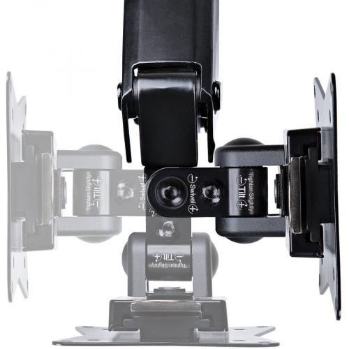 StarTech.com Desk Mount Monitor Arm For Single VESA Display 49"(17.6lb/8kg), Full Motion Articulating & Height Adjustable, C Clamp/Grommet Alternate-Image2/500