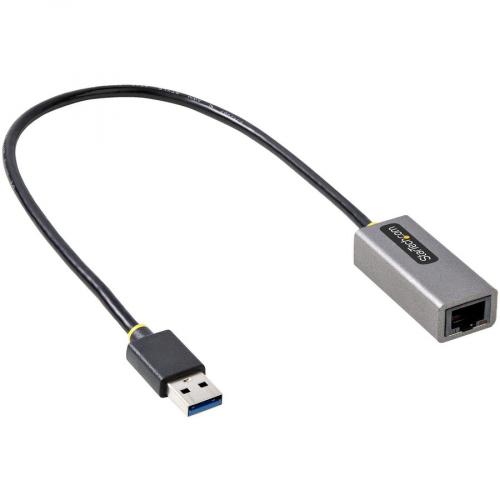 StarTech.com USB To Ethernet Adapter, USB 3.0 To 10/100/1000 Gigabit Ethernet LAN Adapter, 1ft/30cm Attached Cable, USB To RJ45 Adapter Alternate-Image2/500