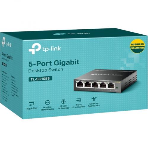 TP Link TL SG105S   5 Port Gigabit Ethernet Switch Alternate-Image2/500