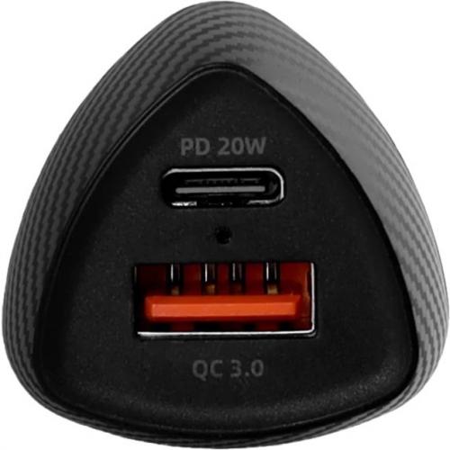 CODi Dual Port 20W Car Charger/Auto Adapter (USB C, USB A Outputs) Alternate-Image2/500