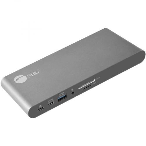SIIG USB C Dual 4K Video MST Docking Station With 60WPD Charging Alternate-Image2/500